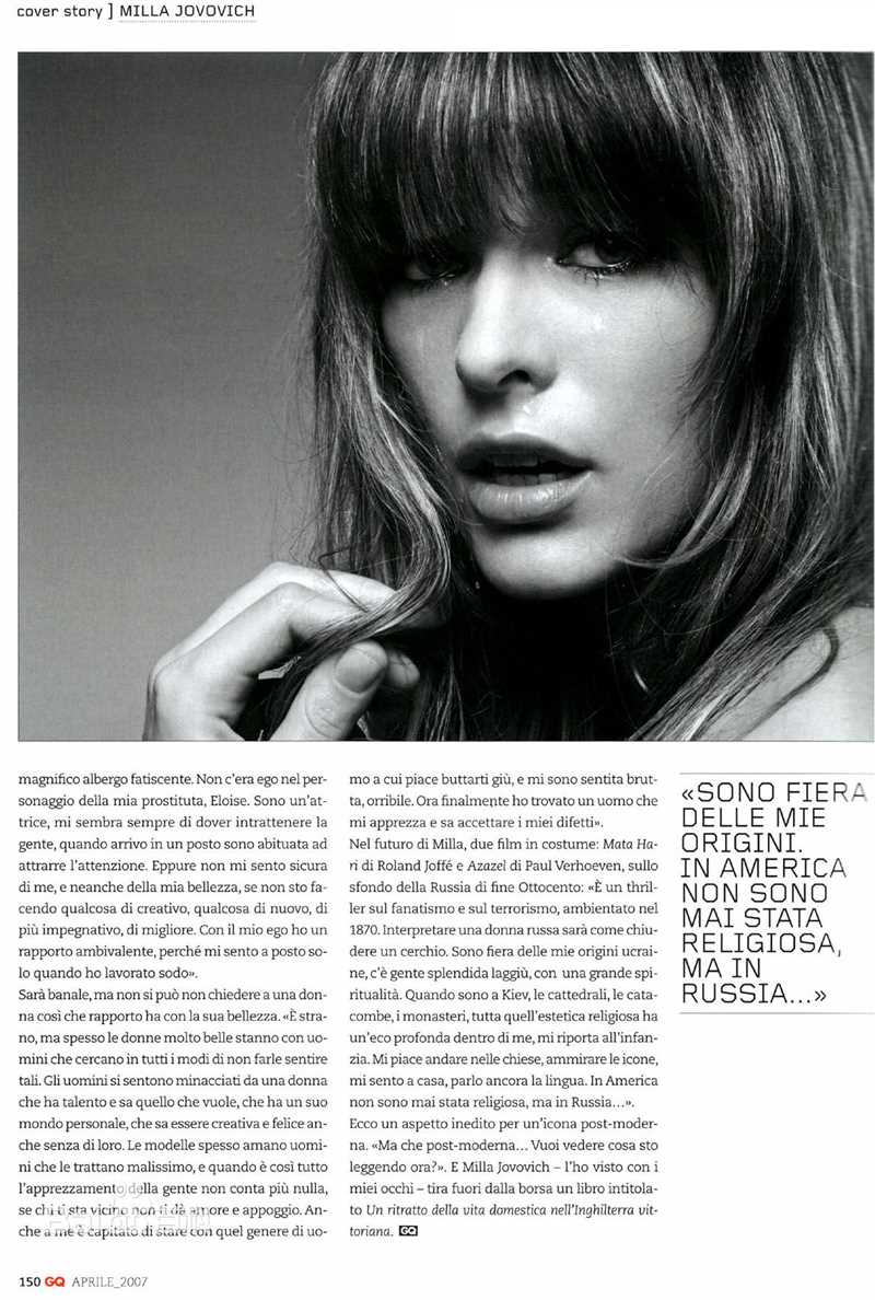 米拉·乔沃维奇(Milla Jovovich)精彩图册2