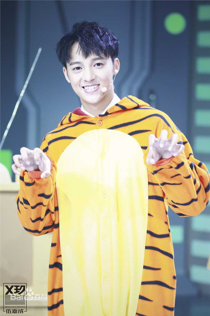 伍嘉成活动图集前后照片