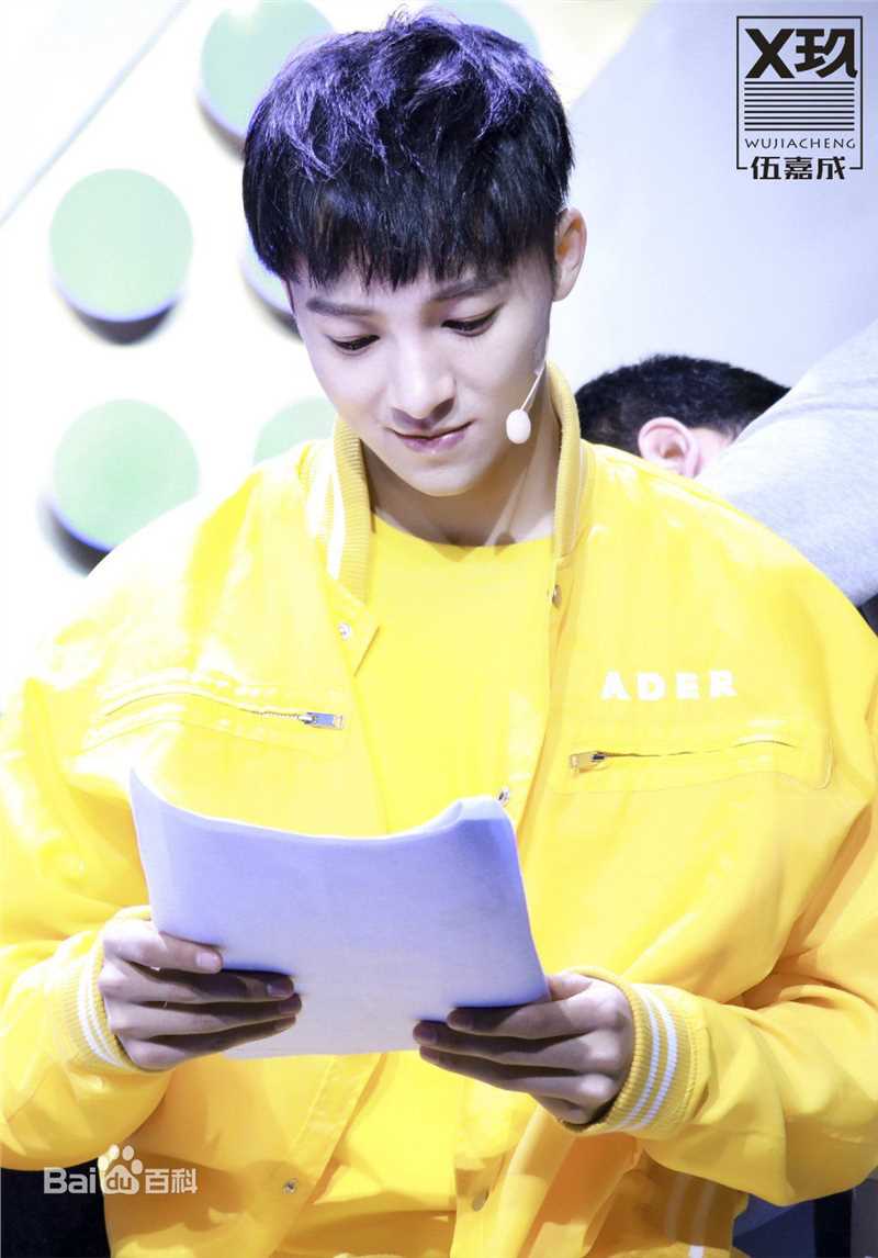 伍嘉成活动图集前后照片