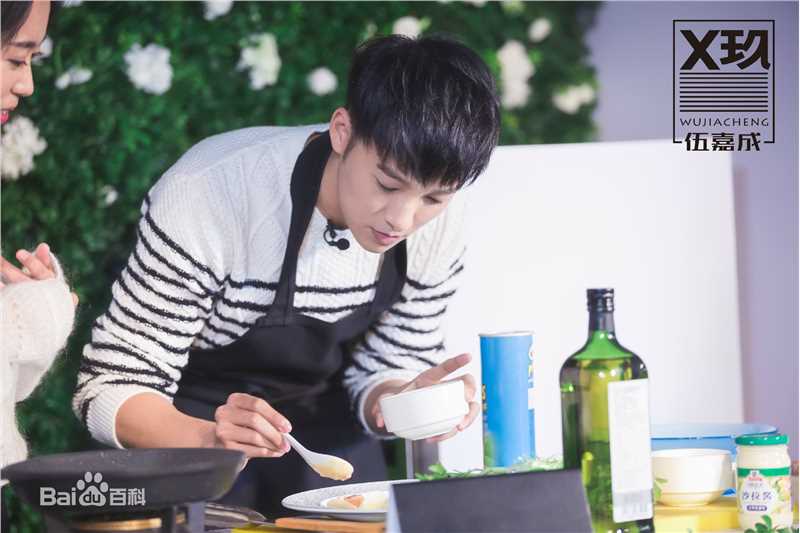 伍嘉成活动图集前后照片