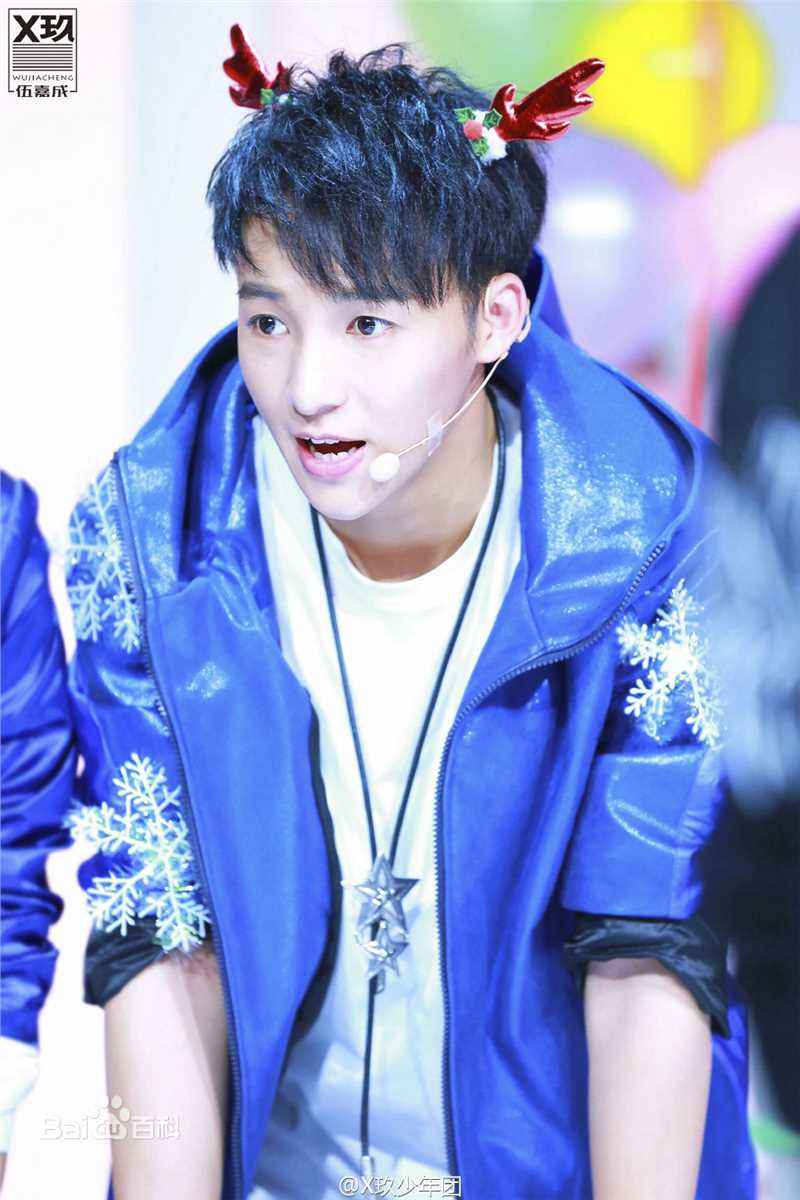 伍嘉成活动图集前后照片