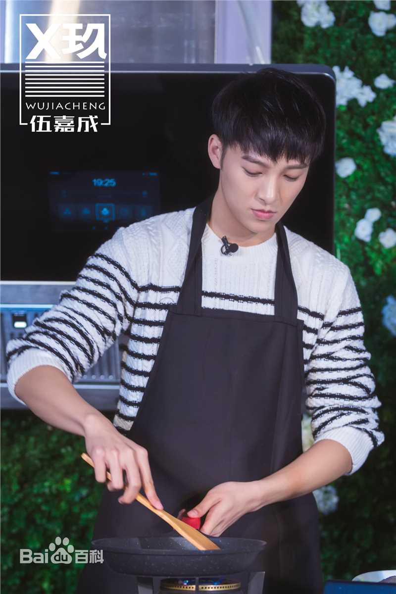 伍嘉成活动图集前后照片