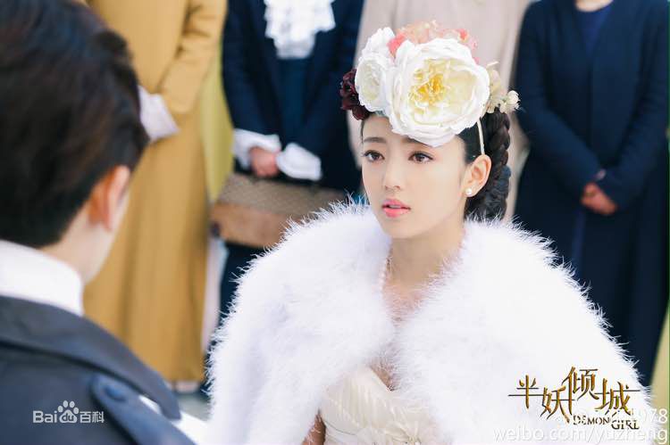 最新何瑞贤在《半妖倾城》江雪舞中的壁纸
