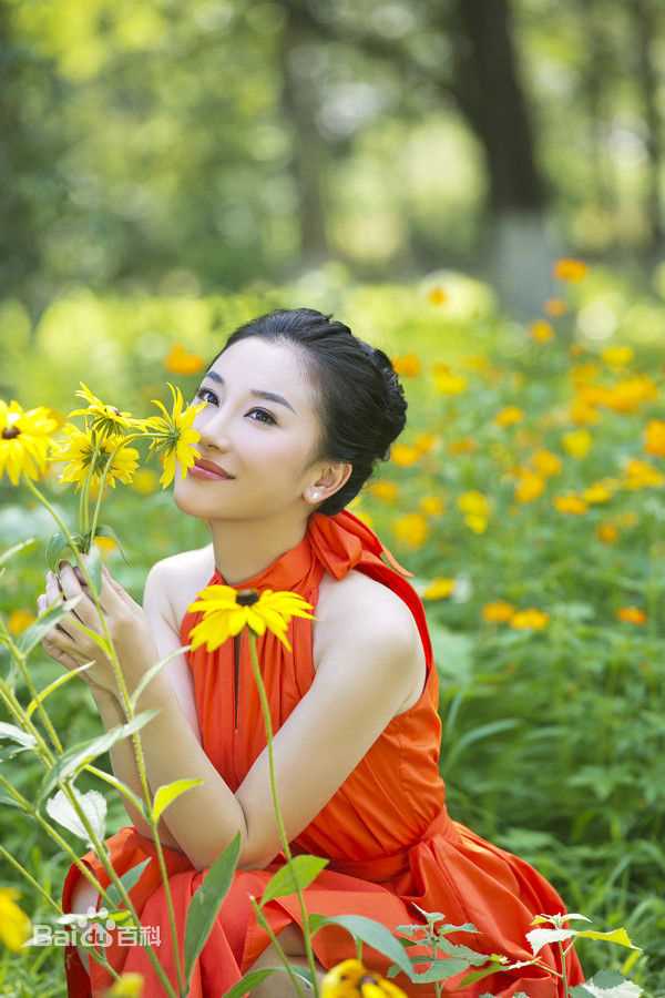 朱子岩高清红裙图集