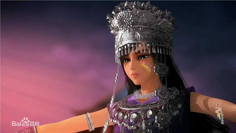 小虞蜀山装形象生活照