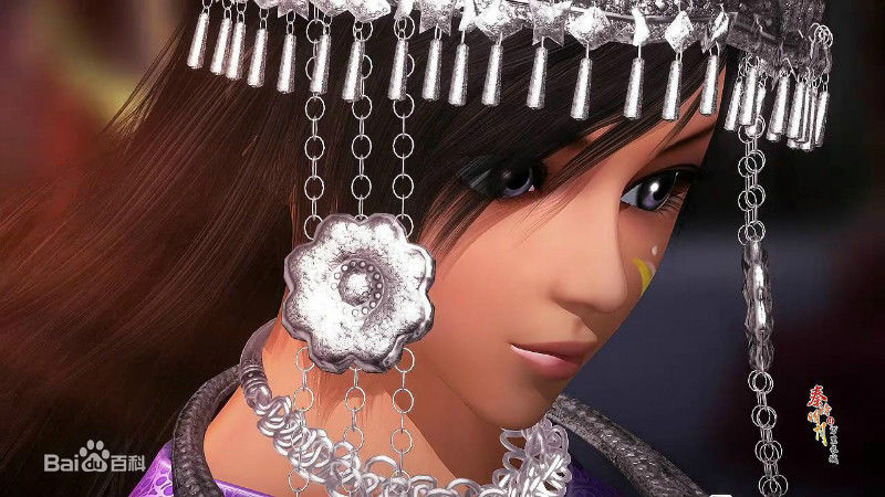 小虞蜀山装形象生活照