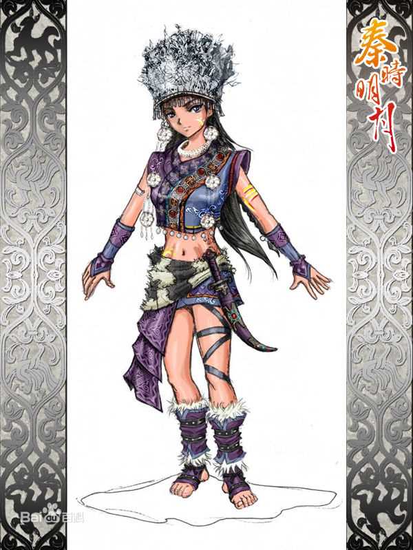 小虞蜀山装形象生活照