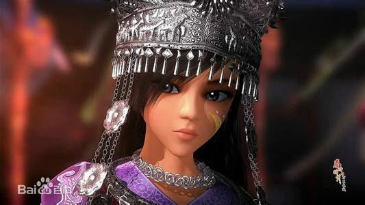 小虞蜀山装形象生活照