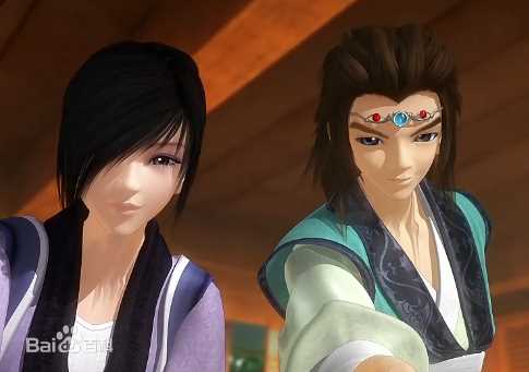 小虞石兰与少羽素颜照壁纸