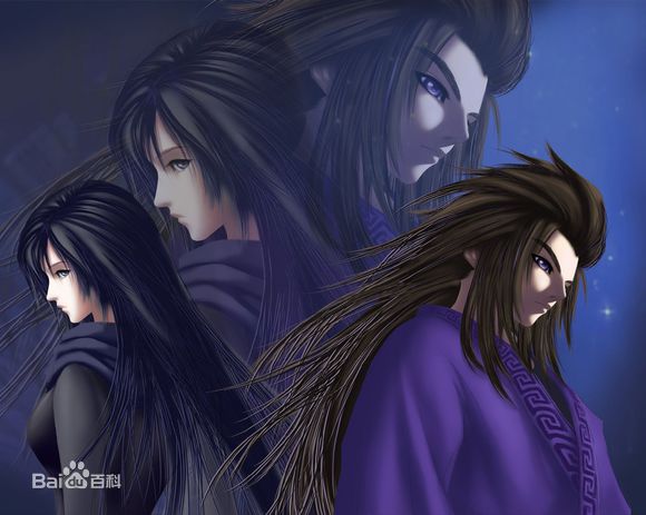 小虞石兰与少羽素颜照壁纸