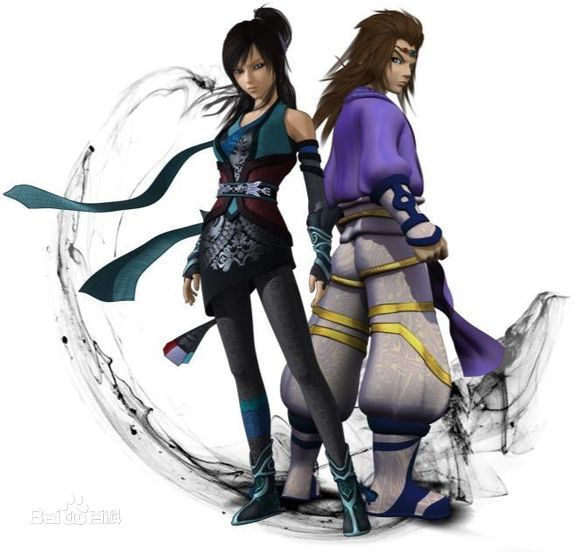 小虞石兰与少羽素颜照壁纸