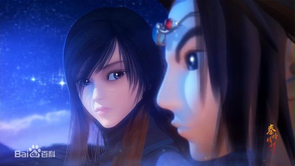 小虞石兰与少羽素颜照壁纸