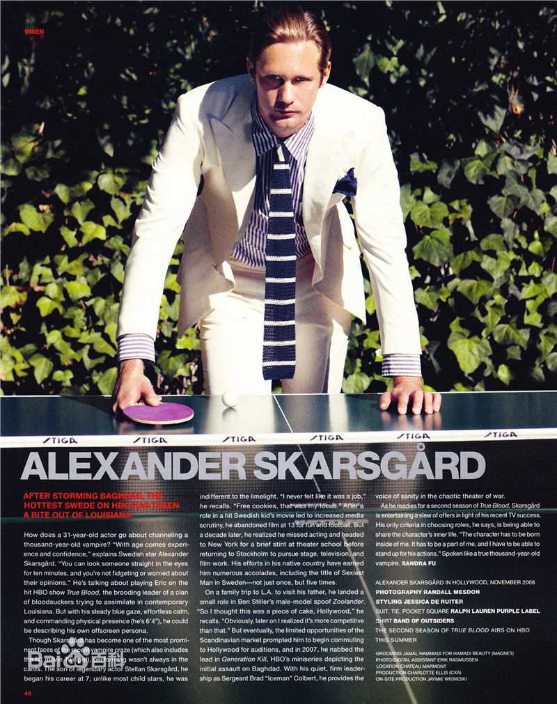精选亚历山大·斯卡斯加德(Alexander Skarsgard)精彩图册