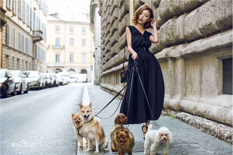 高晓菲(Sophie) 巴黎街拍前后照片