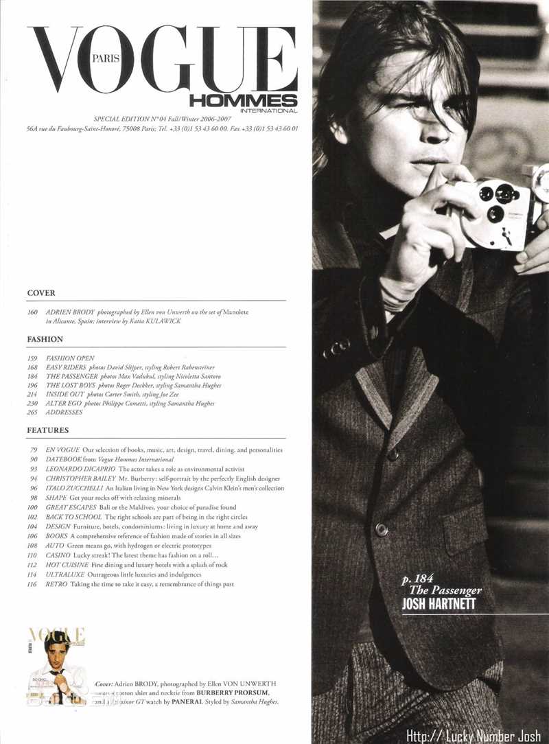 最新乔什·哈奈特(Josh Hartnett)精彩图册