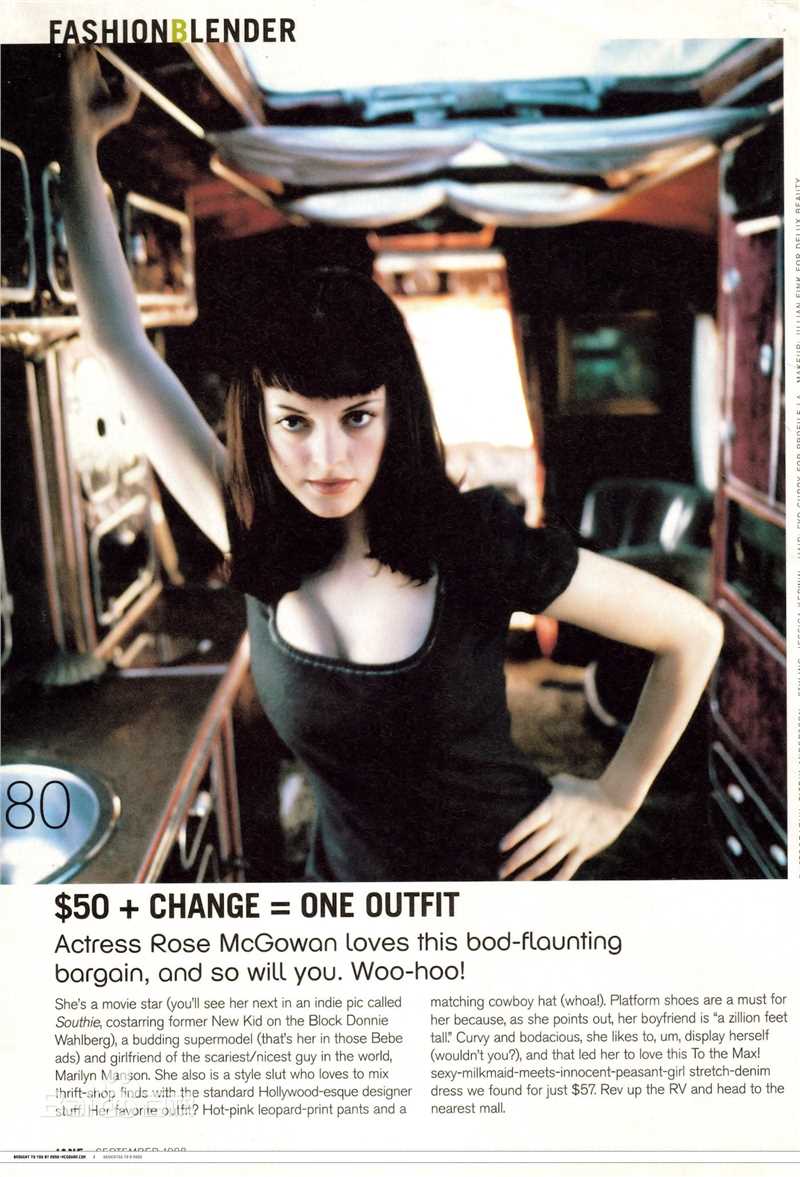 最新罗丝·麦高恩(Rose McGowan)精彩图册