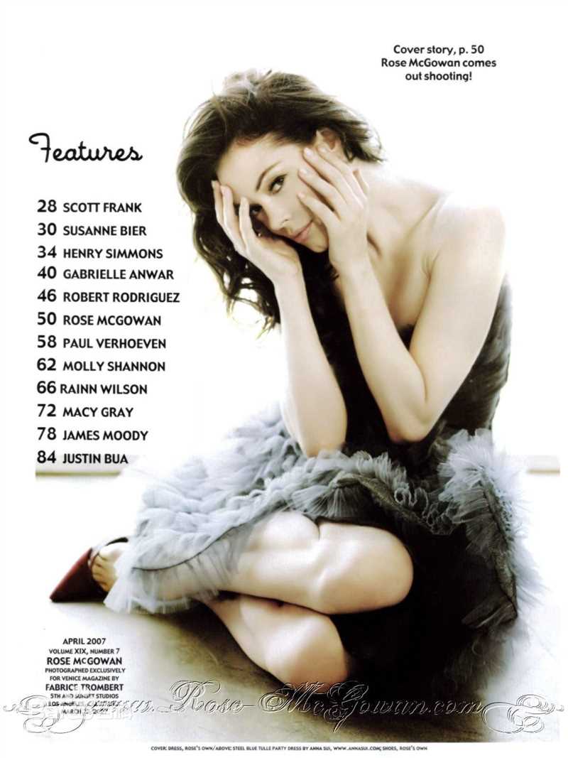最新罗丝·麦高恩(Rose McGowan)精彩图册