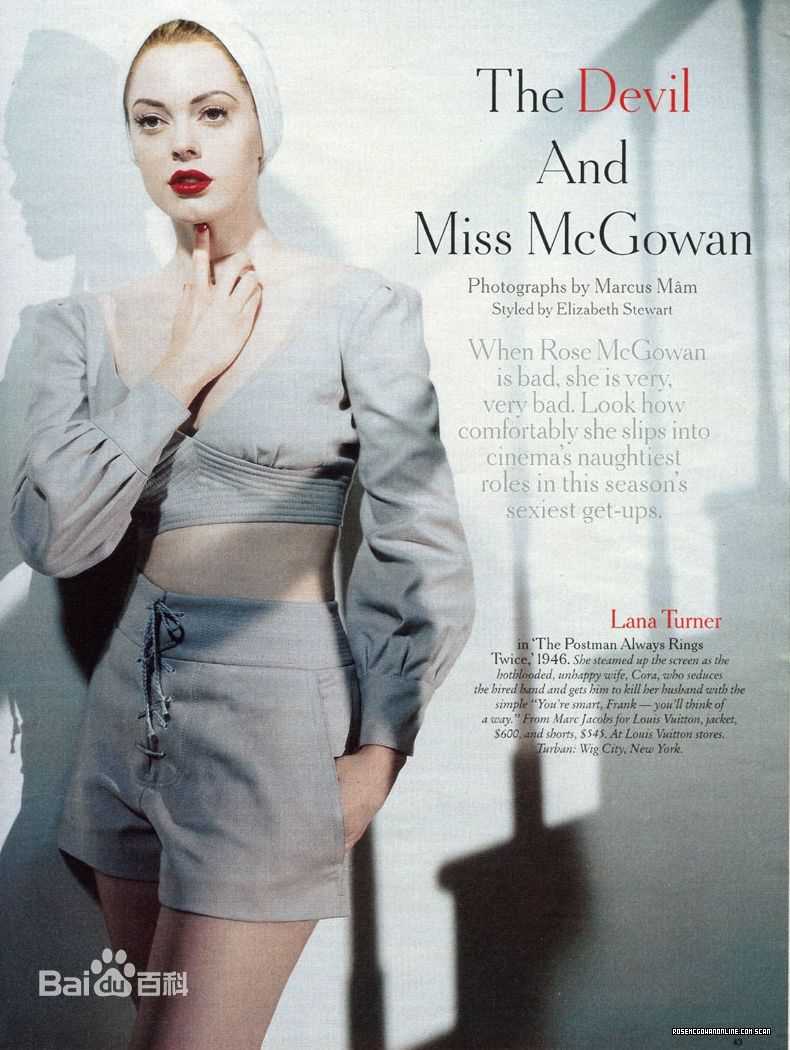 最新罗丝·麦高恩(Rose McGowan)精彩图册