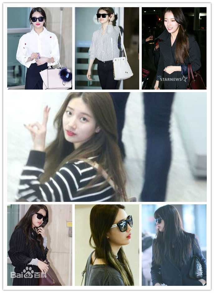 裴秀智((韩)、Suzy Bae(英)、Bae Sue Ji(罗马)、スジ(日))机场照前后照片