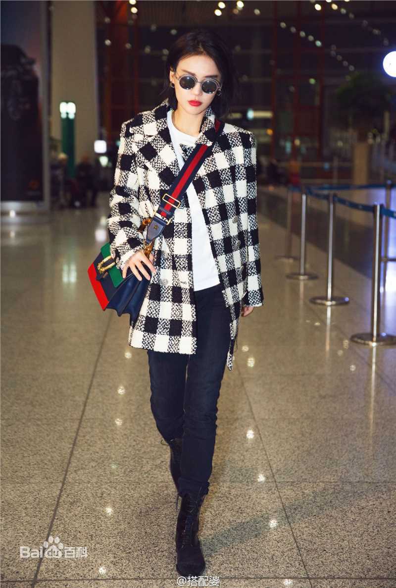 马思纯(Sandra)机场偶遇图片图集