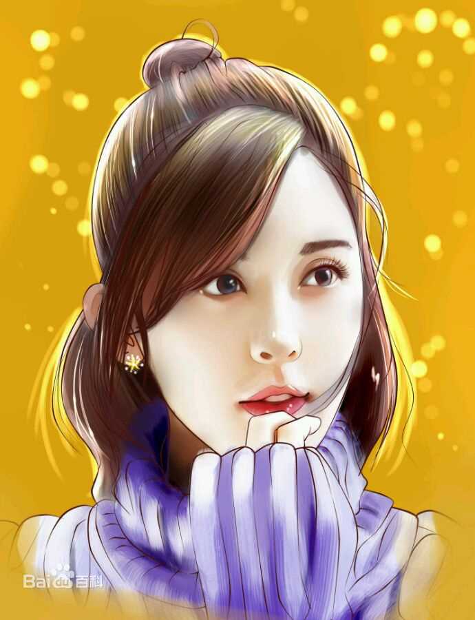 古力娜扎尔·拜合提亚尔(Gulinazhaer Baihetiyaer、Gulnazar)手绘生活照