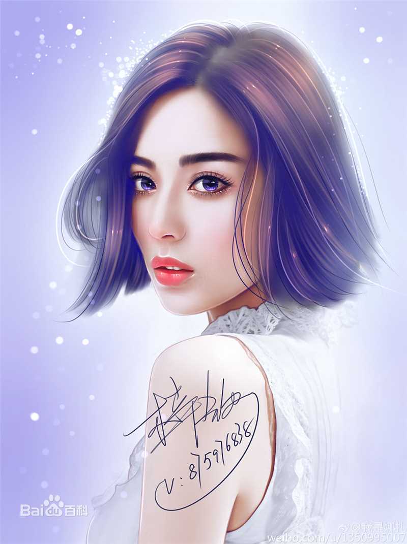 古力娜扎尔·拜合提亚尔(Gulinazhaer Baihetiyaer、Gulnazar)手绘生活照