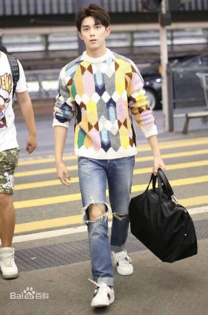 吴磊(Leo)机场照前后照片