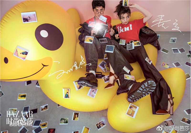 刘昊然时尚芭莎Harper's Bazaar前后照片