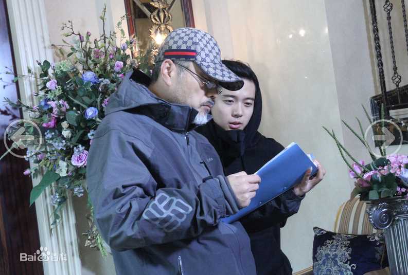 潘美如在电影《外星人》拍摄现场