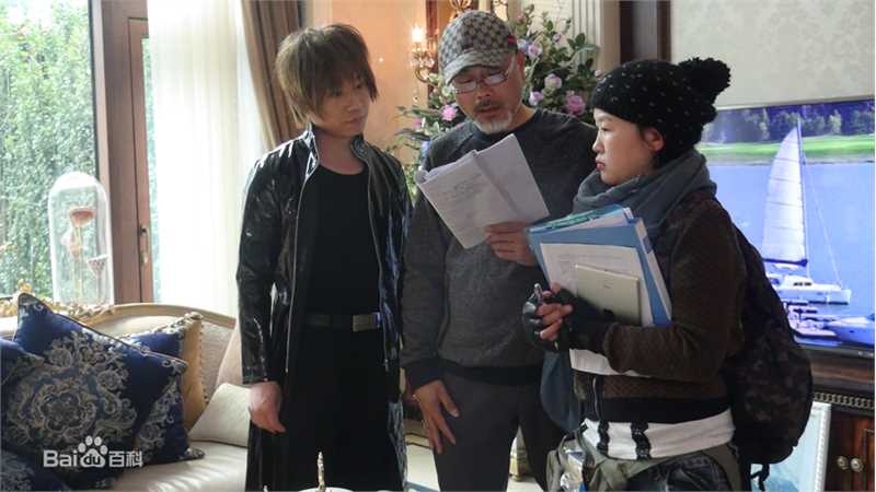 潘美如在电影《外星人》拍摄现场