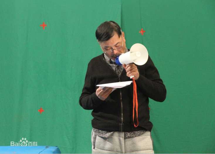 潘美如在电影《外星人》拍摄现场