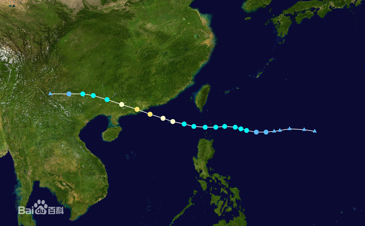 台风天鸽(Typhoon Hato) 路径图性感图片图集