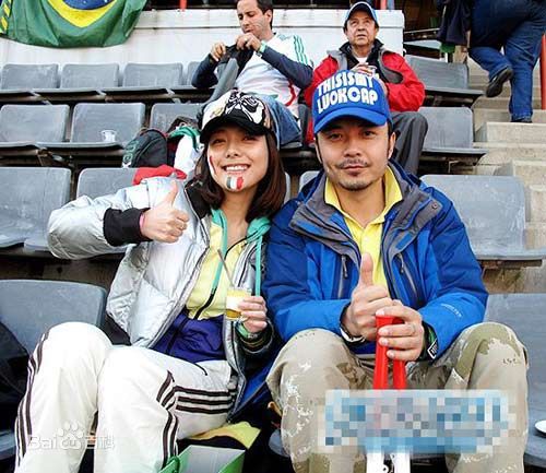 杨乐乐与汪涵生活照