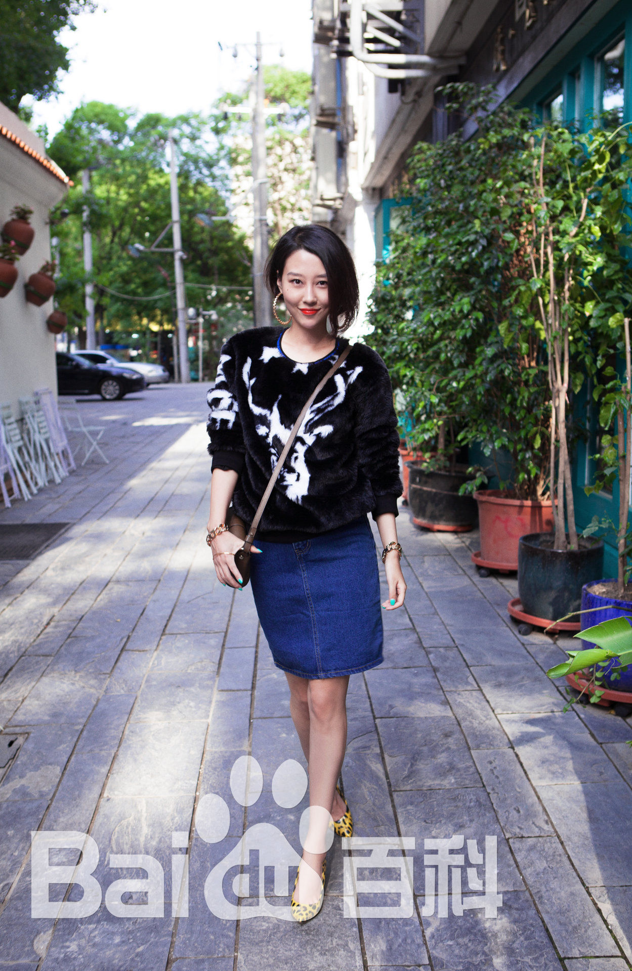 马梓涵(Ivy)街拍前后照片