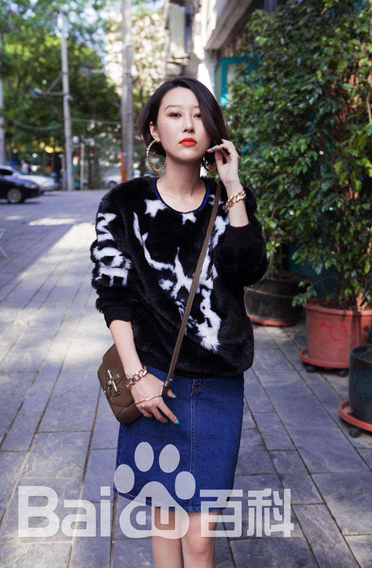 马梓涵(Ivy)街拍前后照片