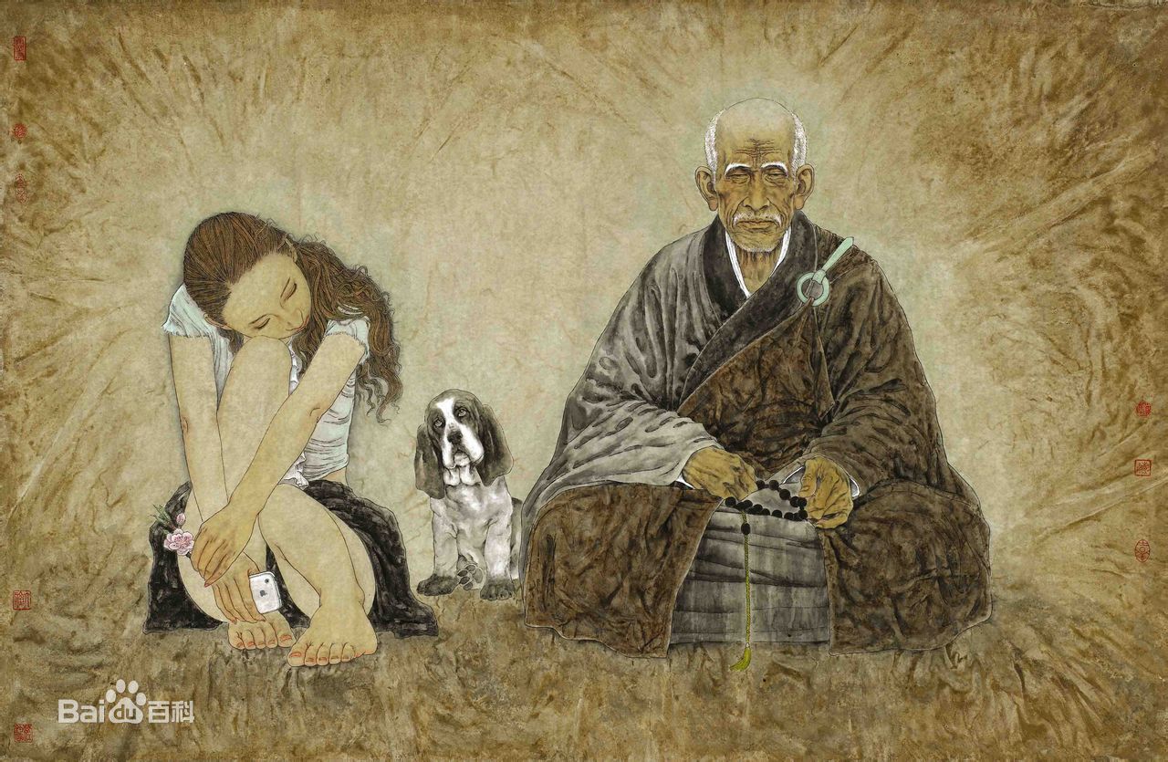 彭宇著名画家工笔及创作画作品欣赏前后照片