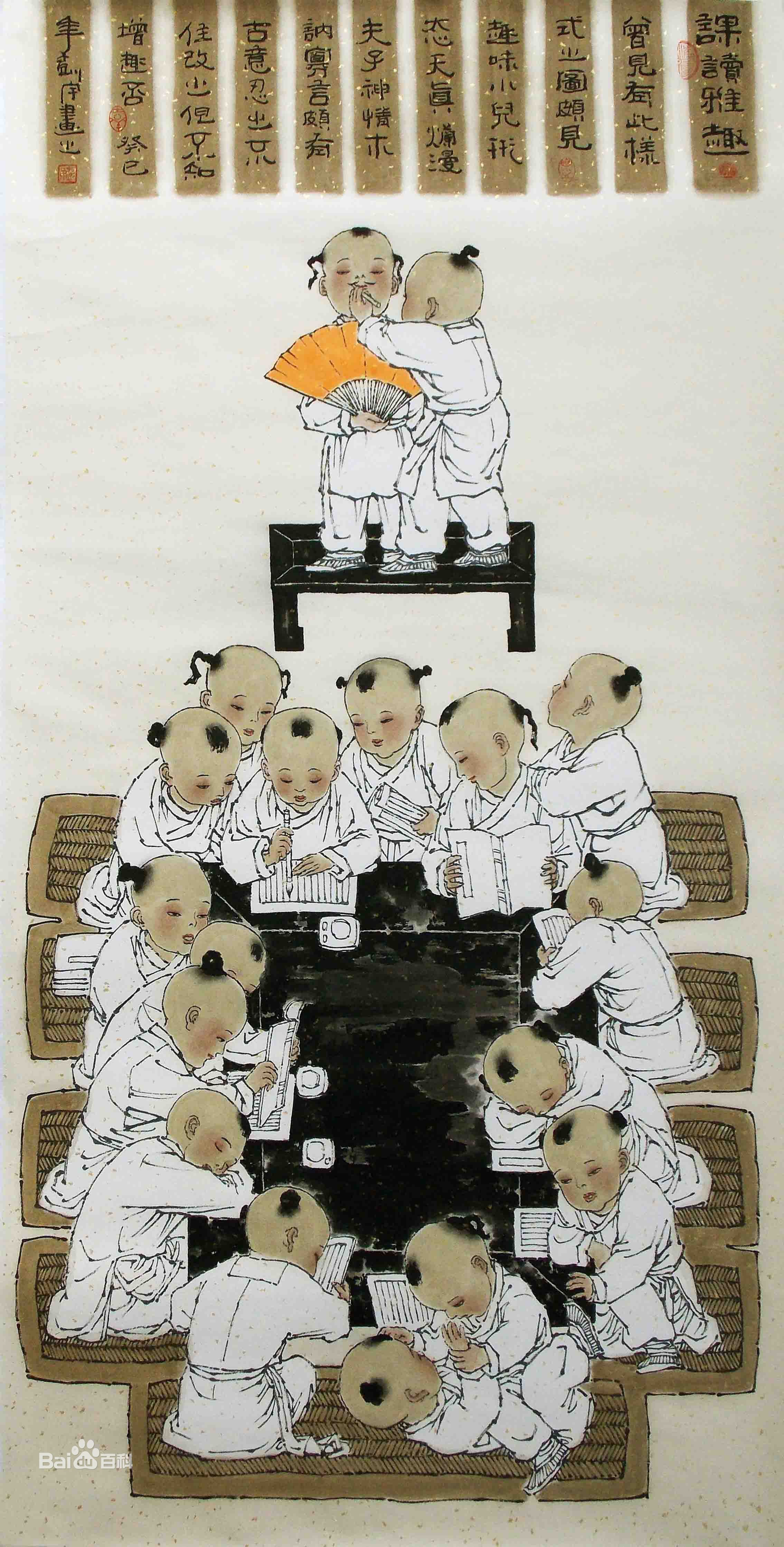 彭宇著名画家童子画作品欣赏壁纸壁纸