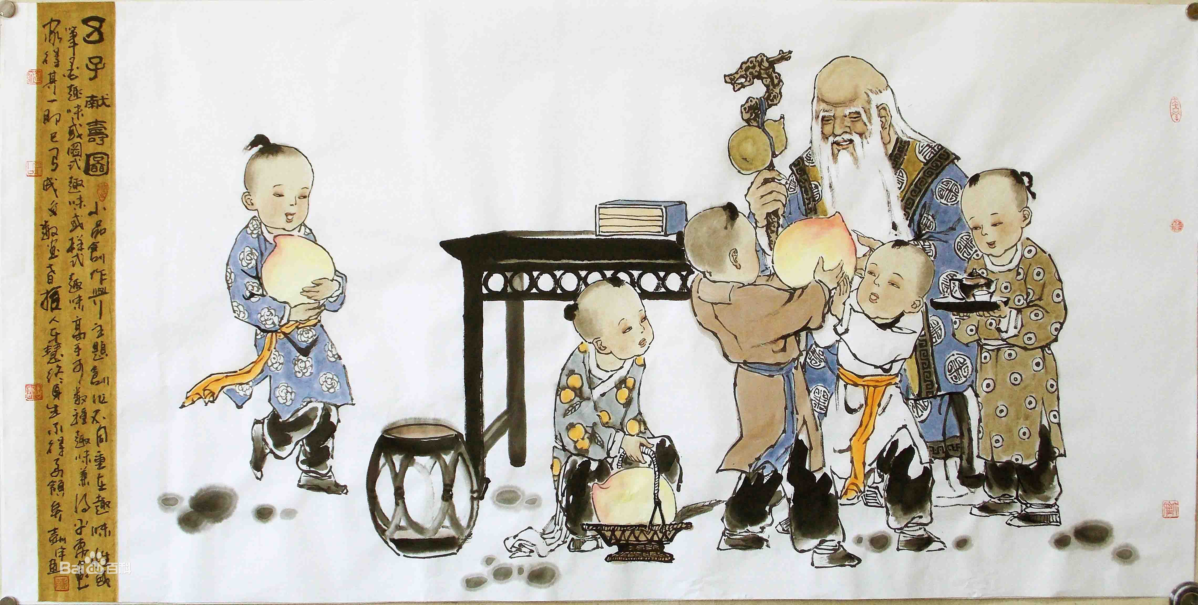 彭宇著名画家童子画作品欣赏壁纸壁纸