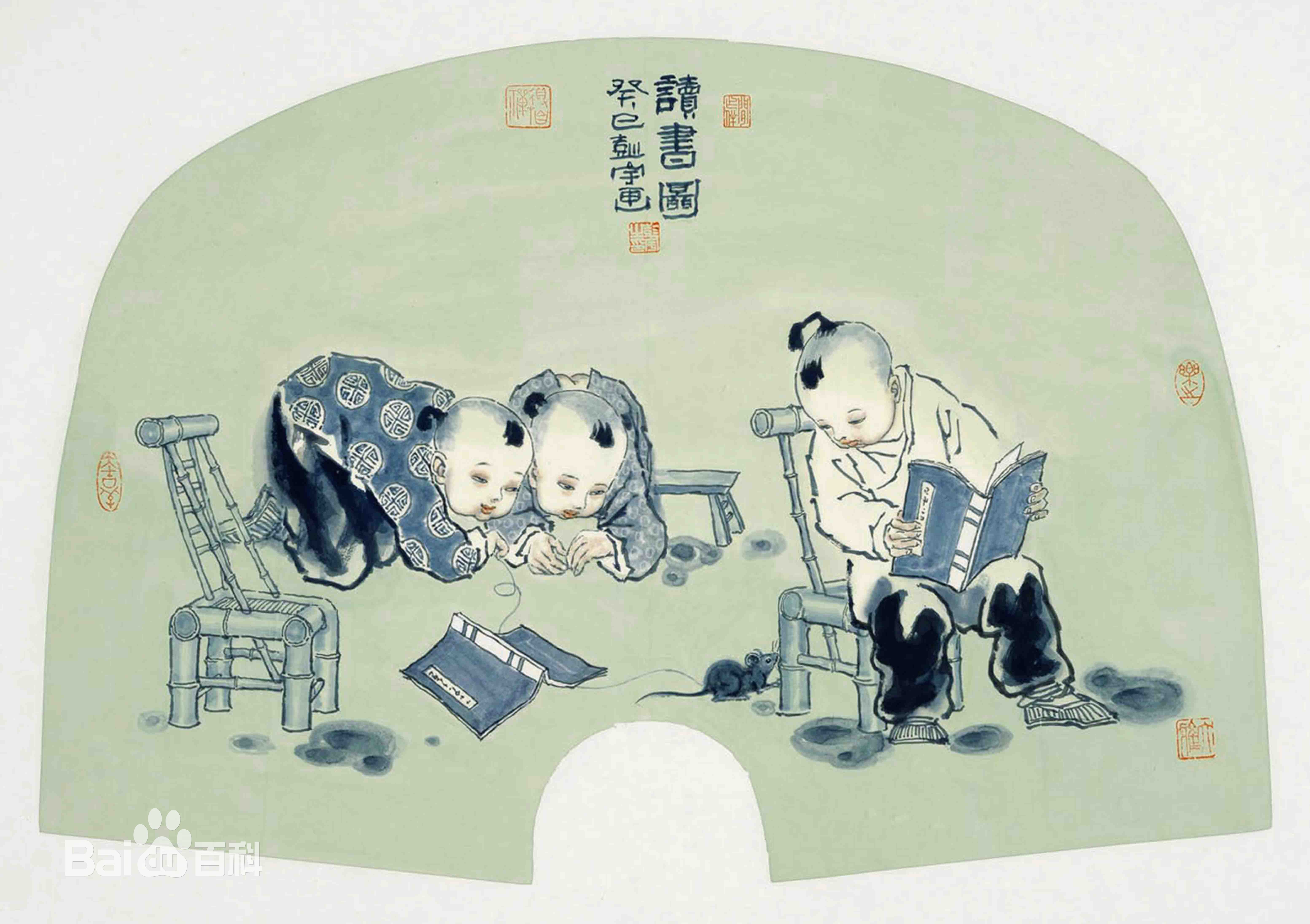 彭宇著名画家童子画作品欣赏壁纸壁纸