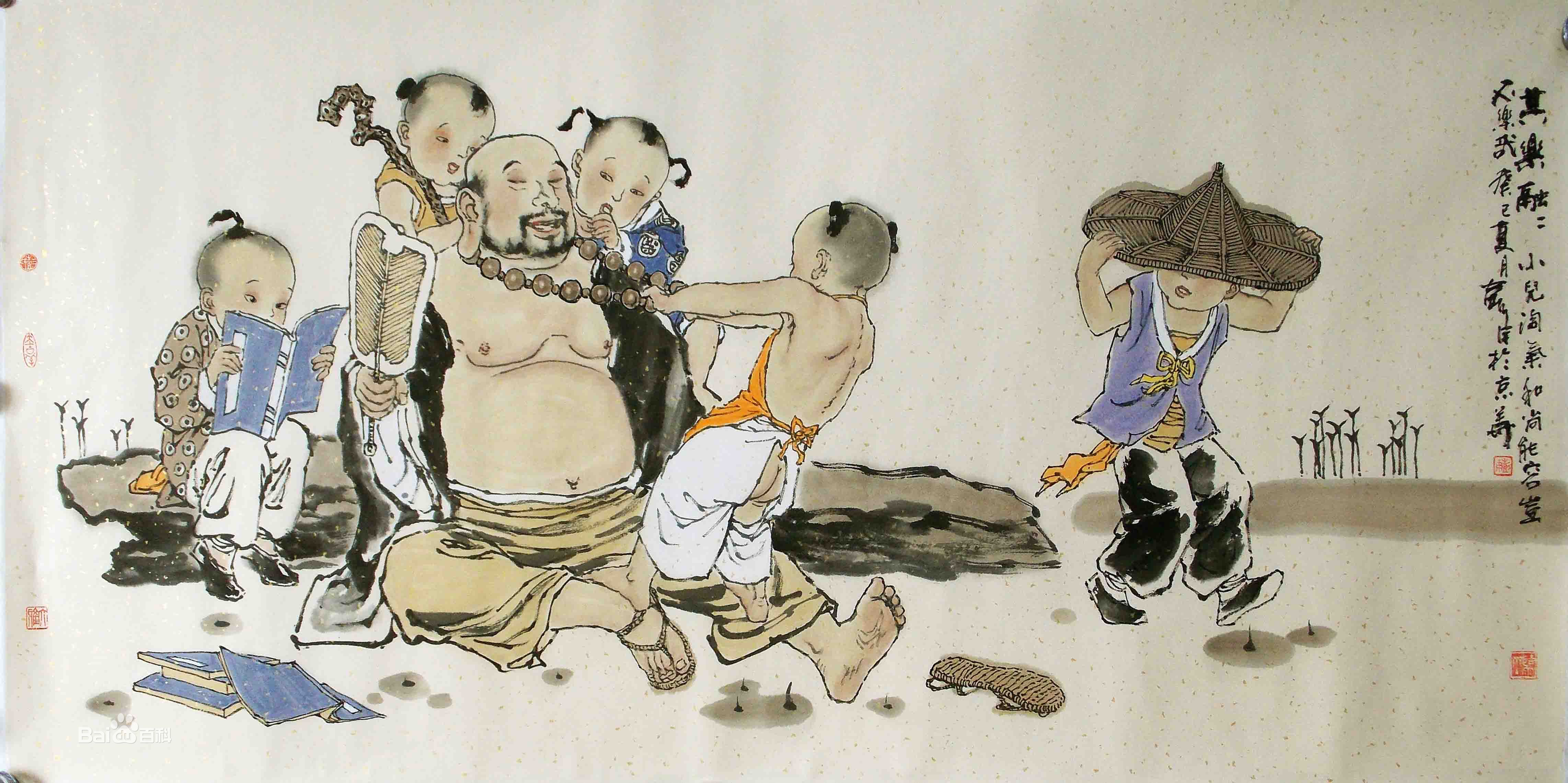 彭宇著名画家童子画作品欣赏壁纸壁纸