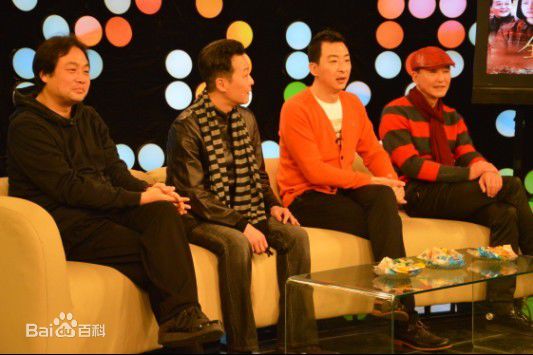 钱波录制电视栏目照片前后照片