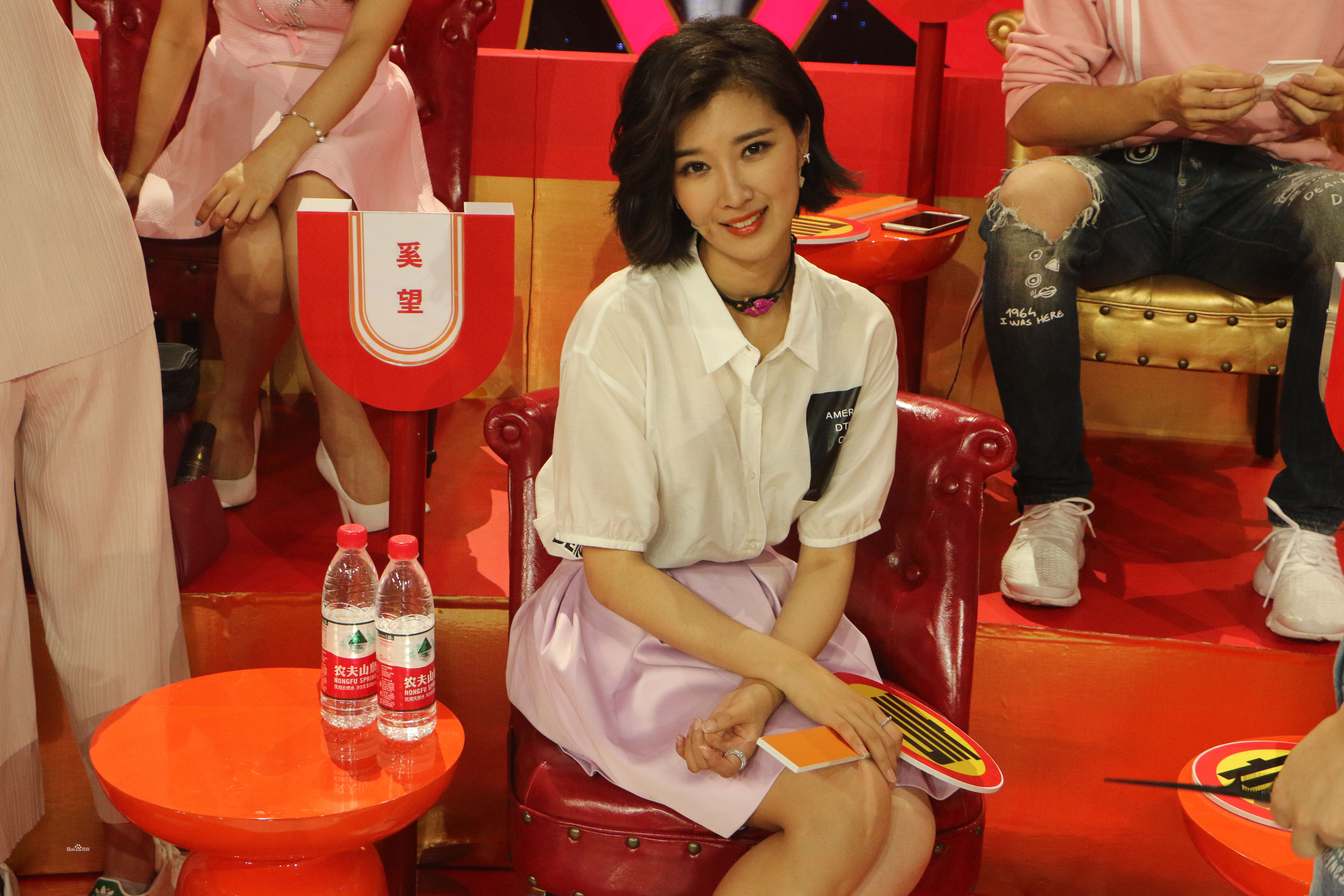 奚望节目现场前后照片