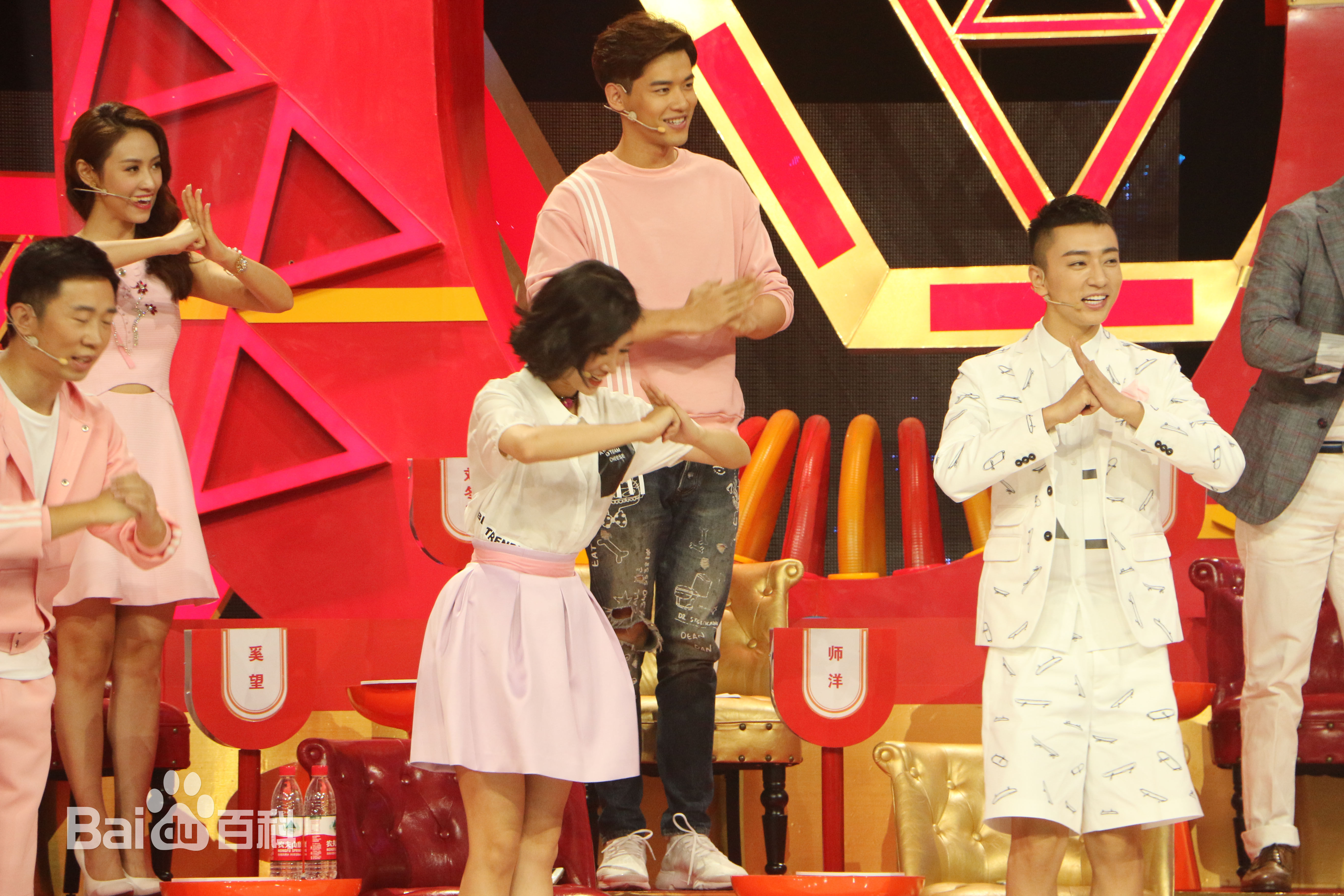 奚望节目现场前后照片