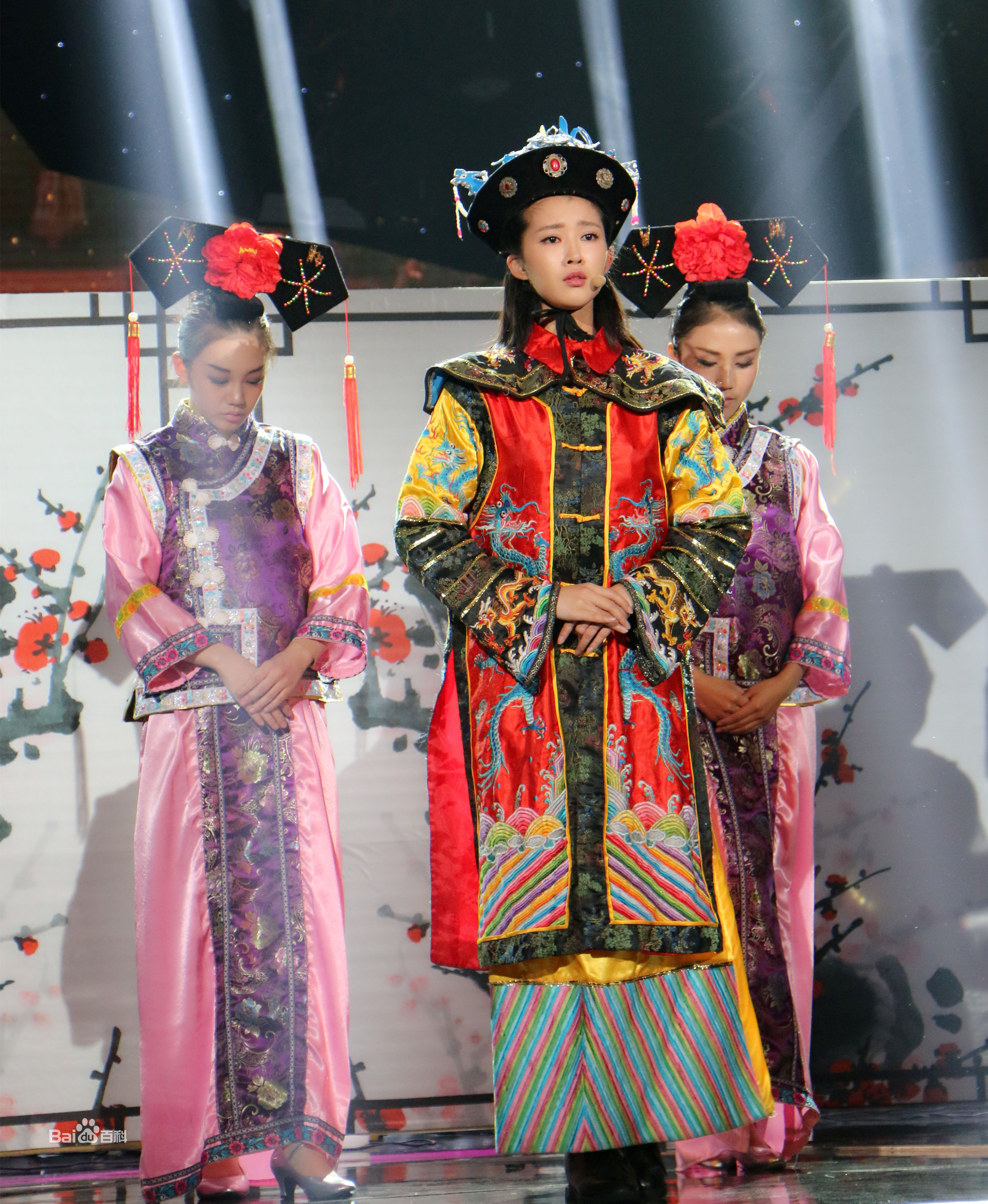 奚望节目现场前后照片