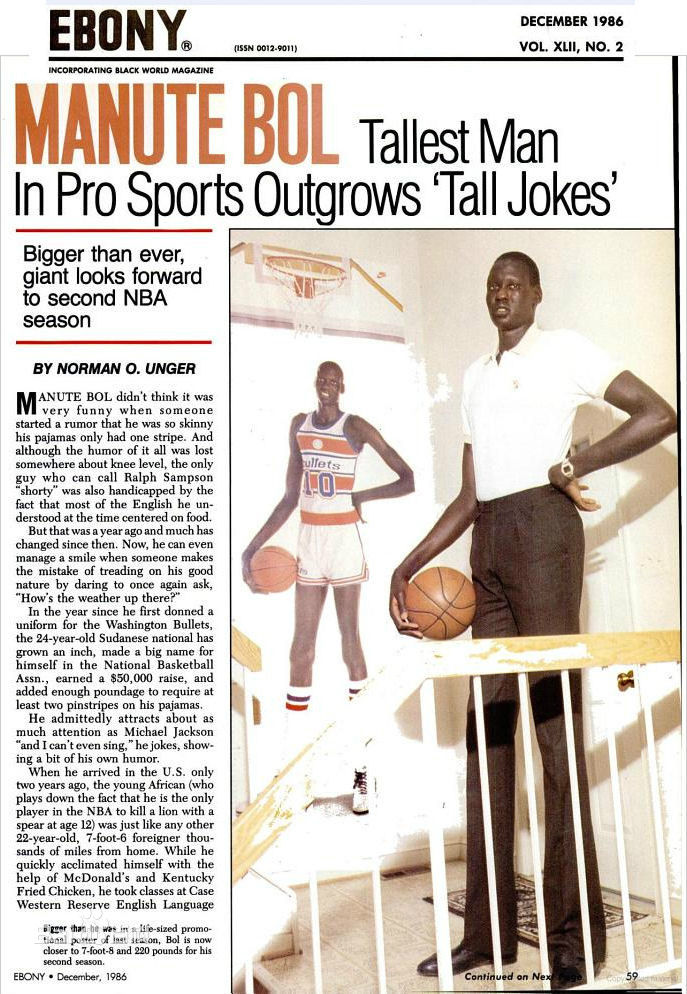 马努特·博尔(Manute Bol)生活中的马努特·波尔图片图集