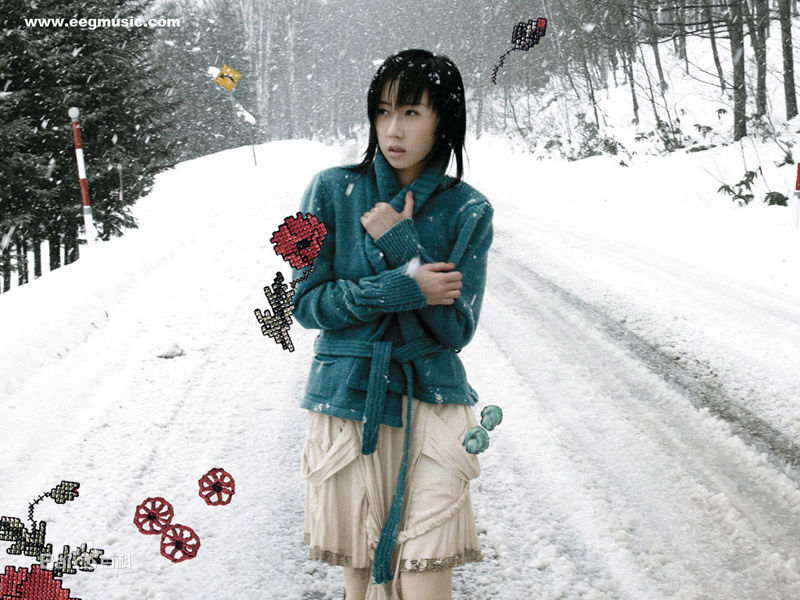 泳儿(Vincy Chan)壁纸前后照片