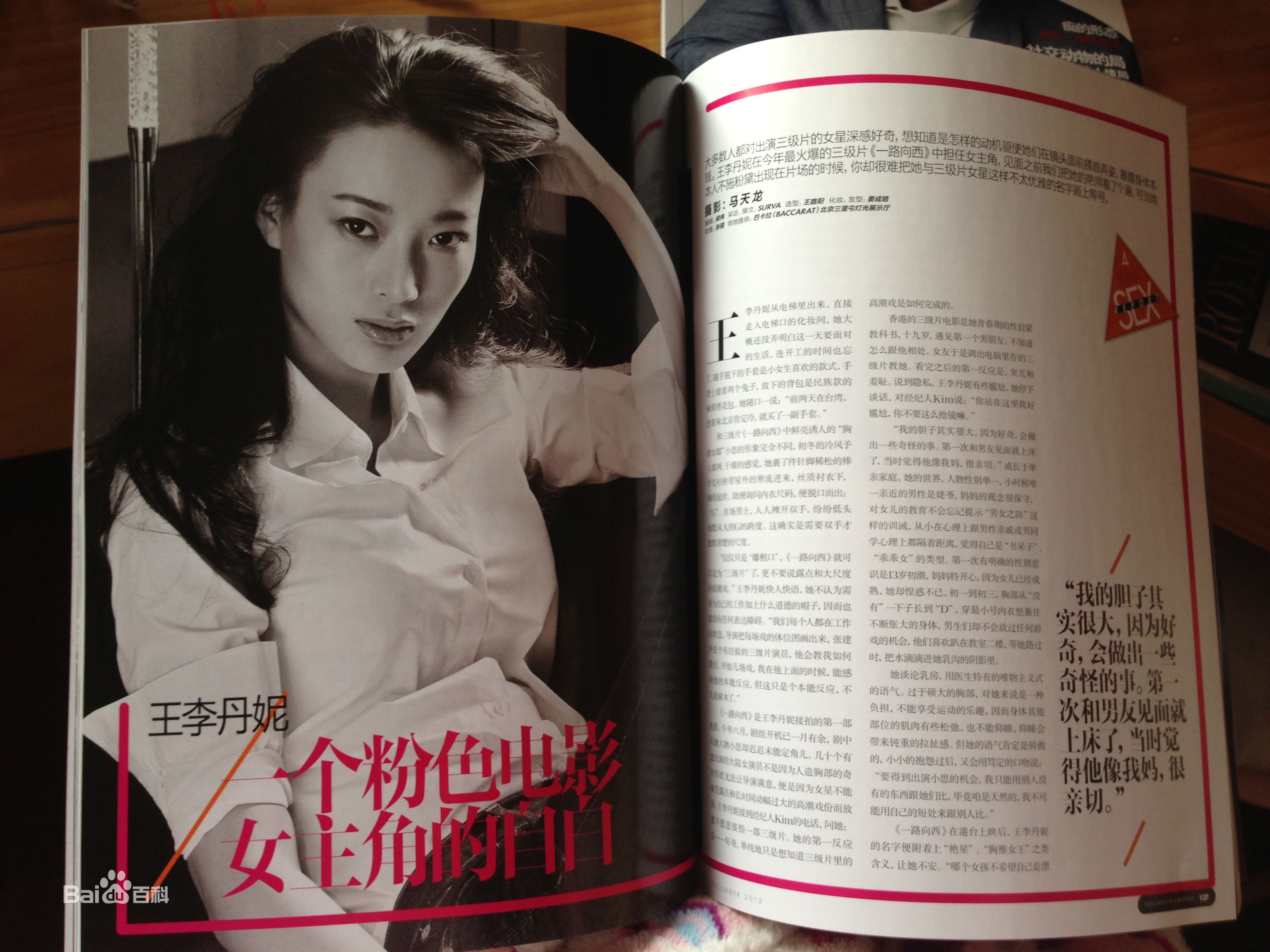 王李丹妮(Daniella Wang)在《睿士ELLEMEN》中的