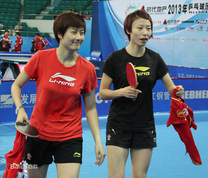 丁宁比赛训练图素颜照相册