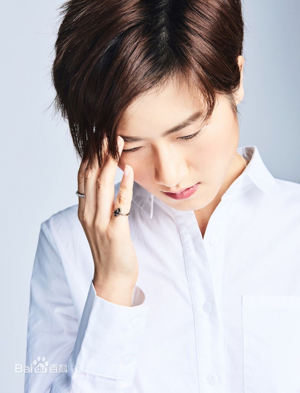 丁宁-时尚大片前后照片