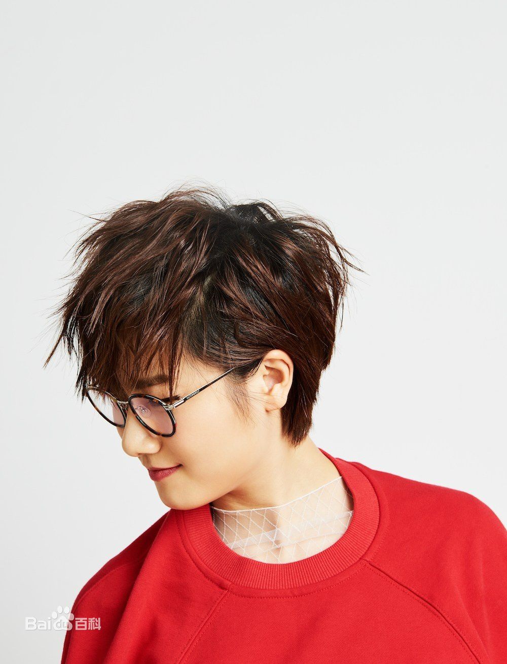 丁宁-时尚大片前后照片